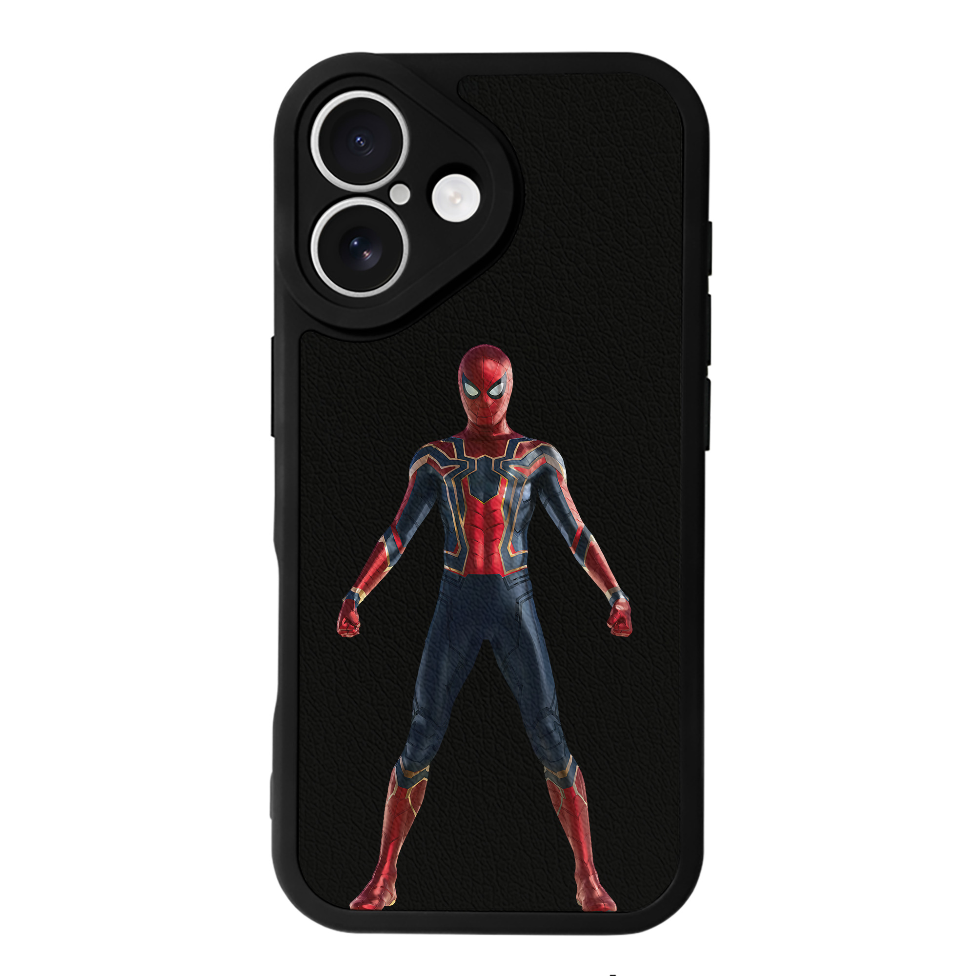 （画像用） Spider Man スパイダーマン 【iPhone 16シリーズ対応】シリコンスマホケース（レザー調） 材質：シリコン